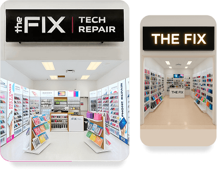 The Fix tech repair store interior