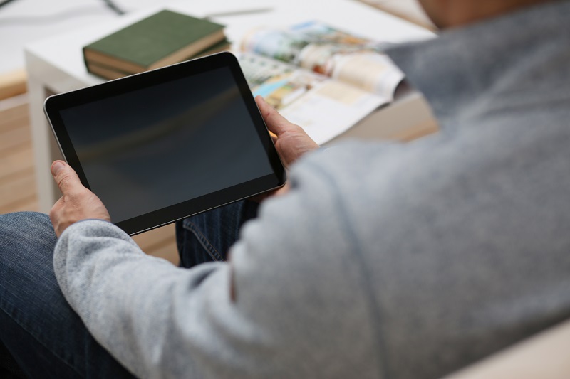 Samsung tablet screen clearance went black