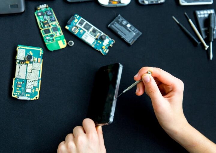 A person is using a smartphone